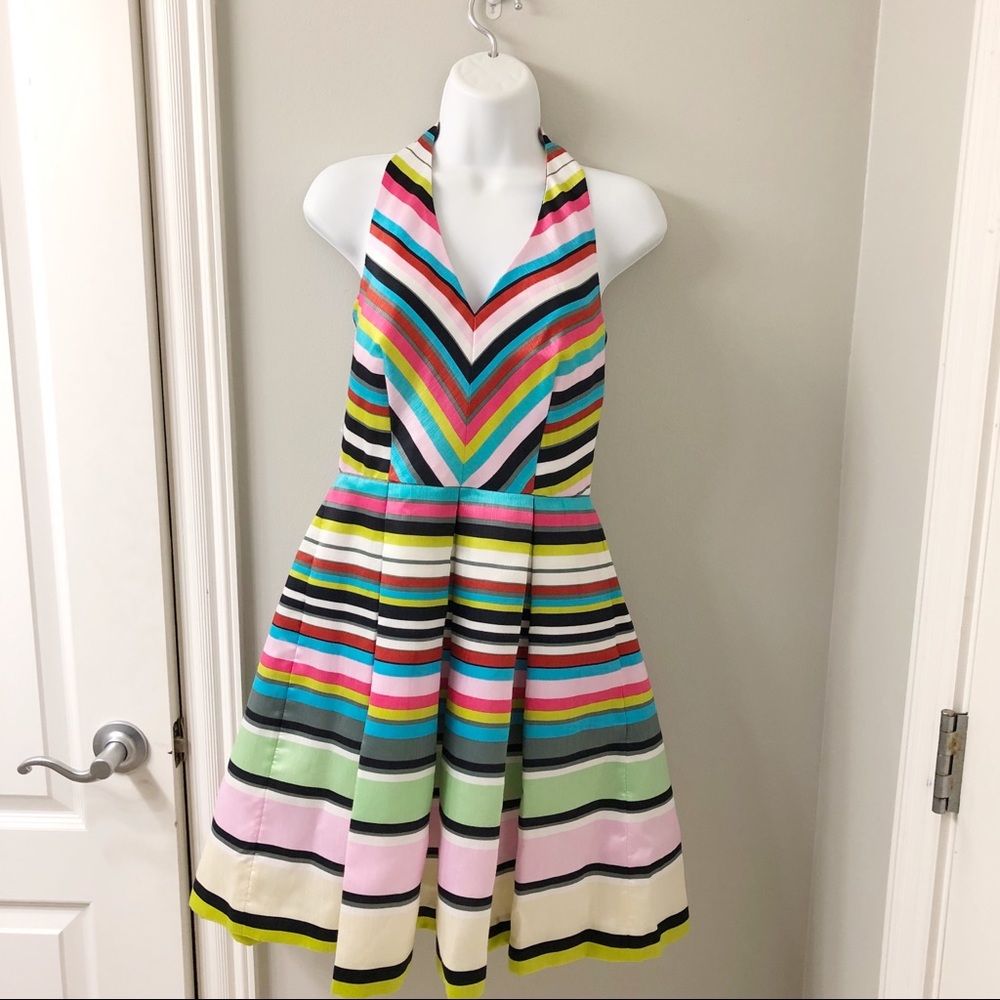 Taylor Anthro brand Halter dress with pockets